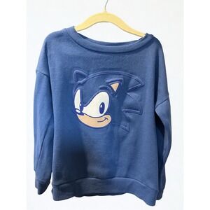 Sonic the Hedgehog Blue Pullover Sweatshirt Size Small